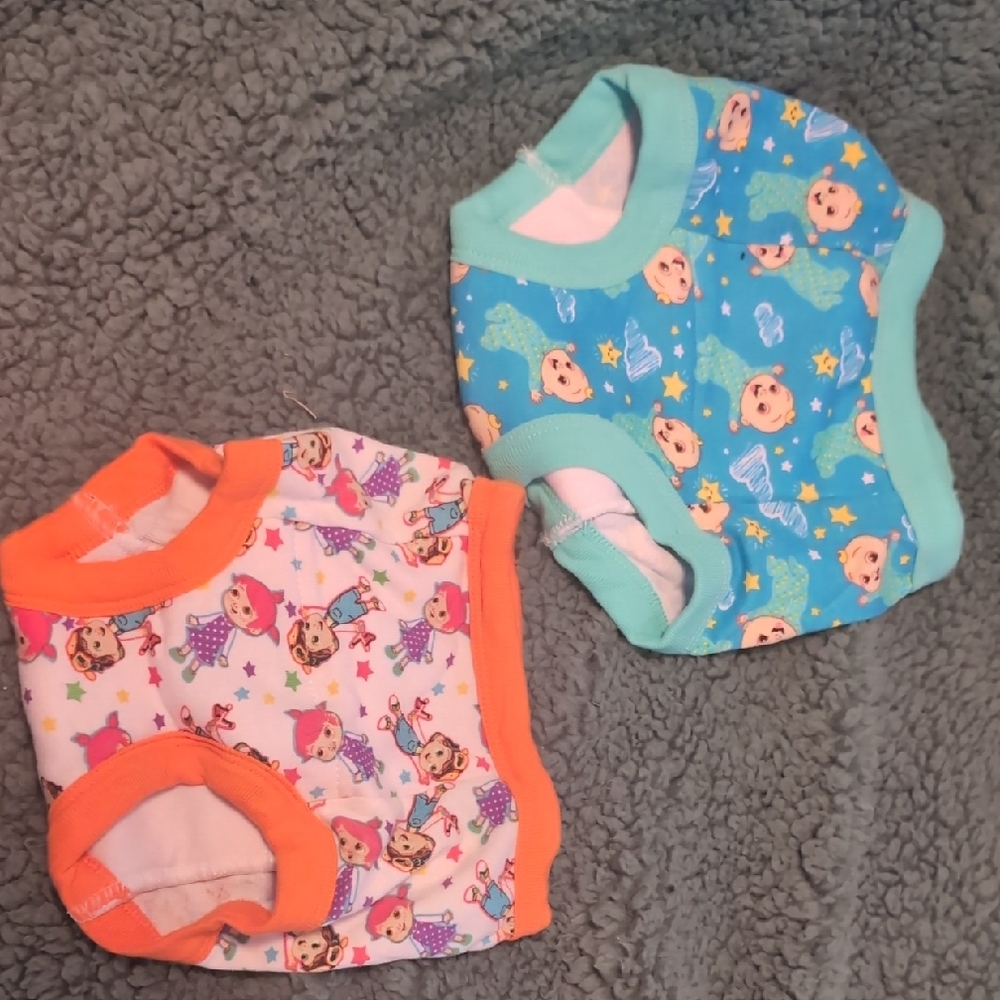 Playful Cartoon Print Kids Bodysuit Set
